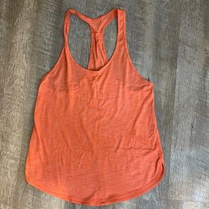 BNWOT Lululemon bright orange tank top